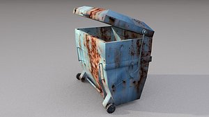 trash box container 3D model