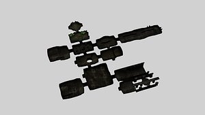 3d modular dungeon model