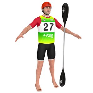 athlete 2 3D model