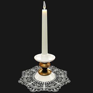 candlestick doily candles model