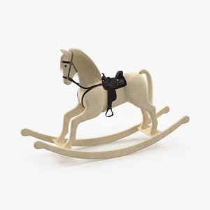 Rocking Horse 01 White