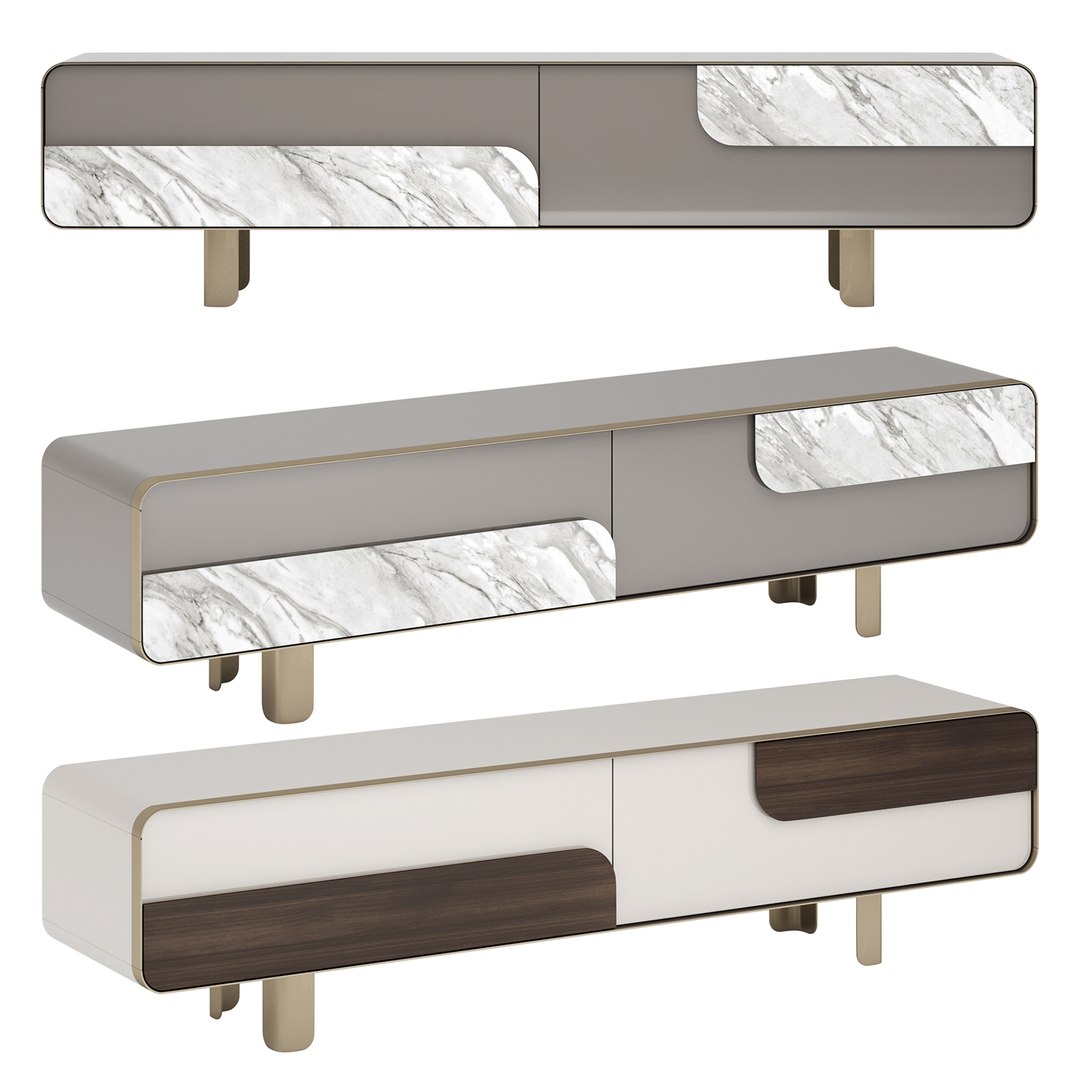 Turri SOUL Tv Unit 3D Model - TurboSquid 2096409