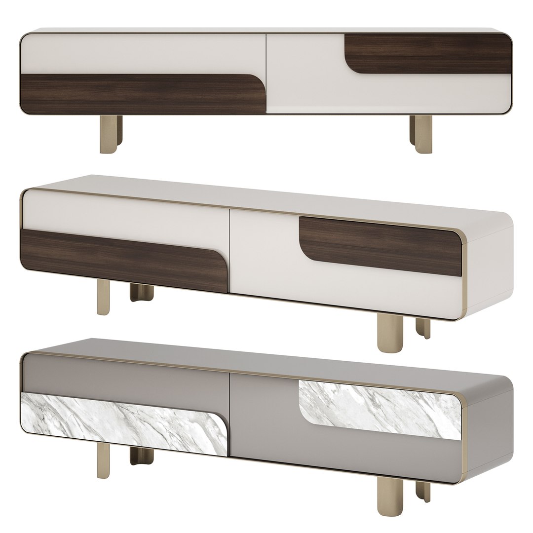 Turri SOUL Tv Unit 3D Model - TurboSquid 2096409
