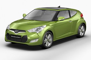 3d hyundai veloster model