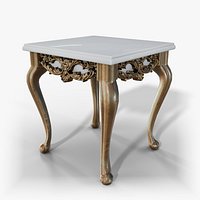 Pasha Side Table - Classic Baroque End Table