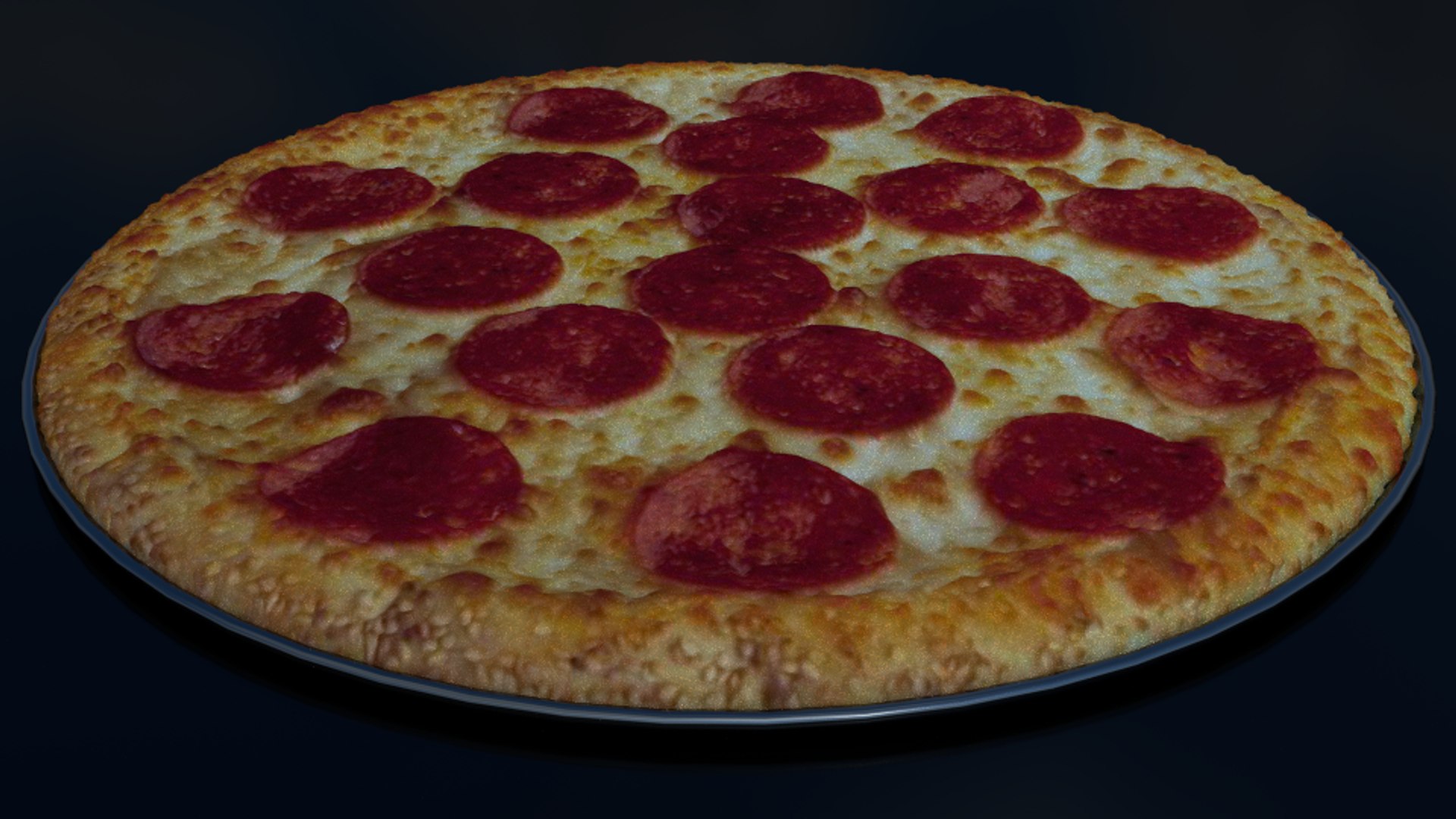 3d Model Pepperoni Pizza