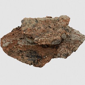 3D scan rock beach model