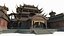 Grands palais taoïstes dans une architecture asiatique ancienne