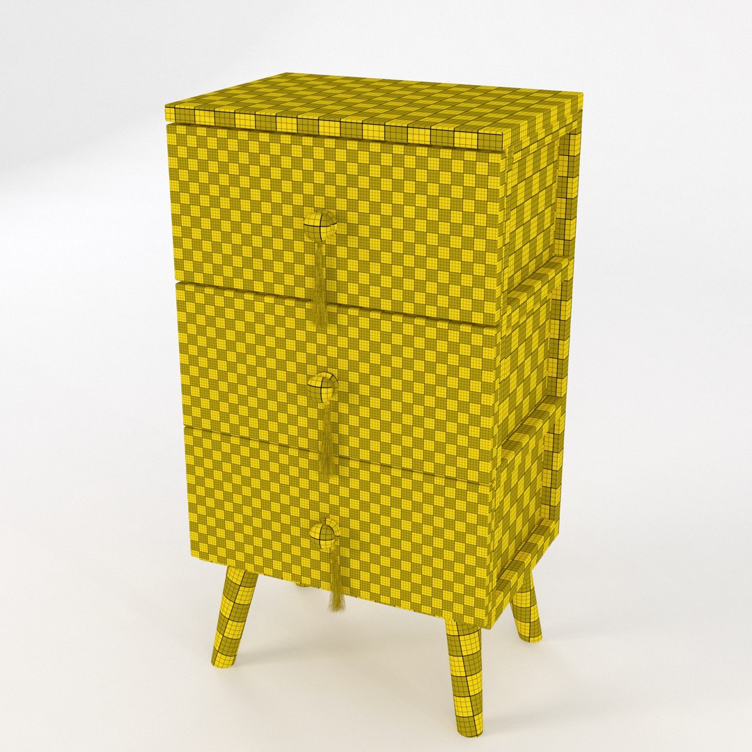 Bedside Table 3D Model - TurboSquid 1946501