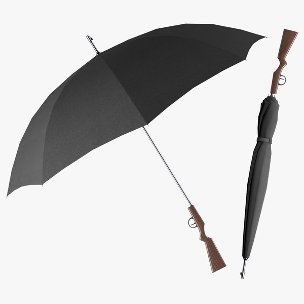 3D Umbrella gun - TurboSquid 2031415