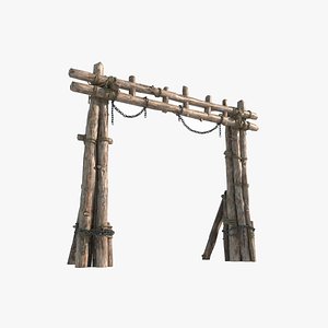 3D The Gate of Ancient Asian Architecture