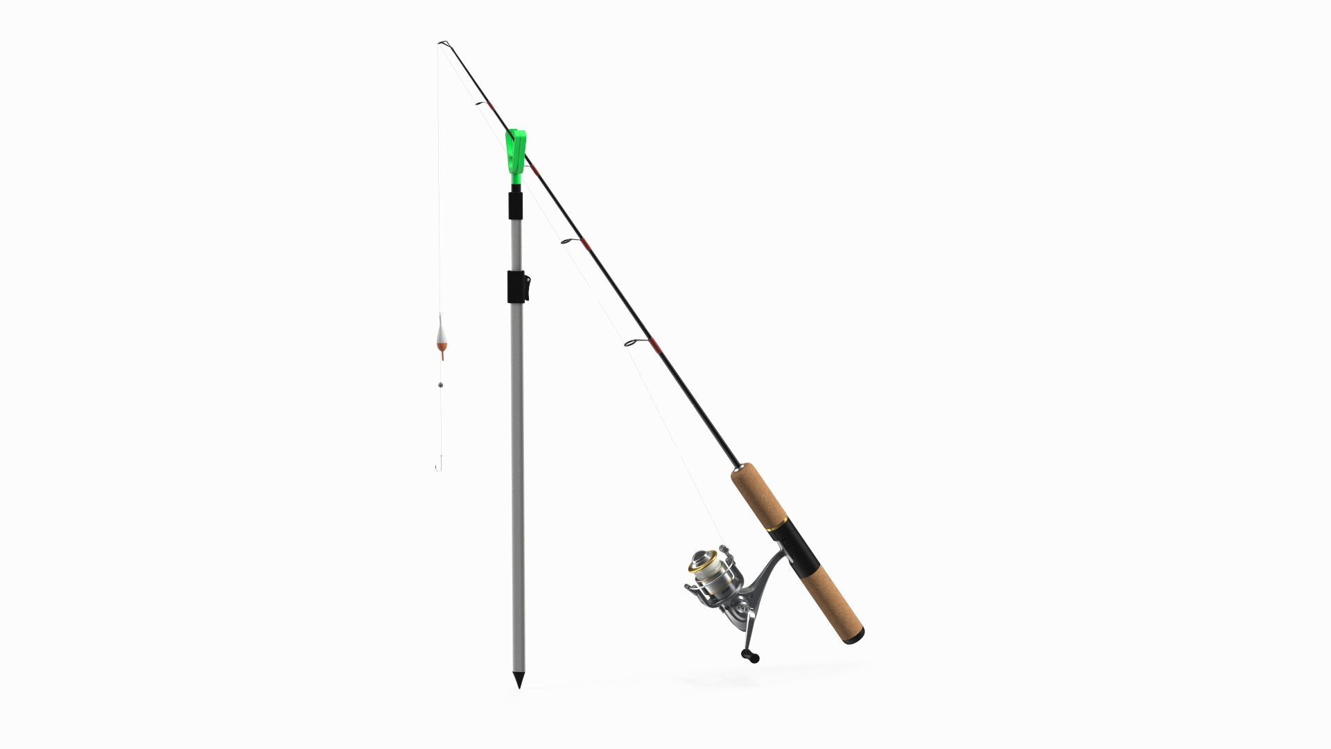 Fishing Pole On Rod Holder 3D Model - TurboSquid 2118907