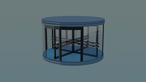 revolving door 360d 3D