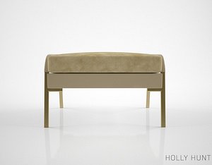 holly hunt harlow ottoman 3D model