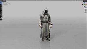 Dark Faceless Cultist Monk model