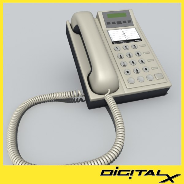 modelo 3d teléfono con cable - TurboSquid 415395