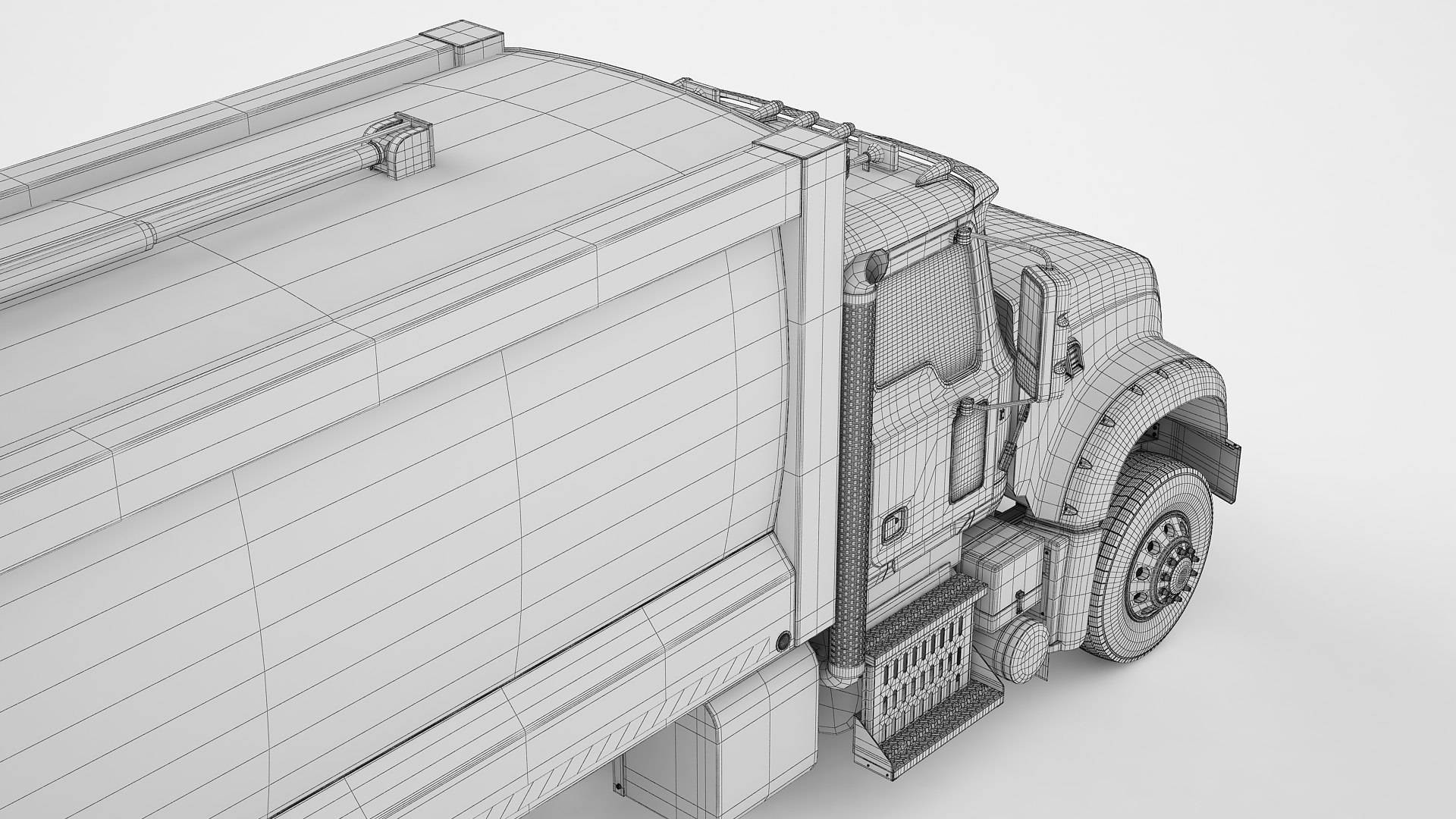 3D Garbage Truck Generic 01 - TurboSquid 1813203