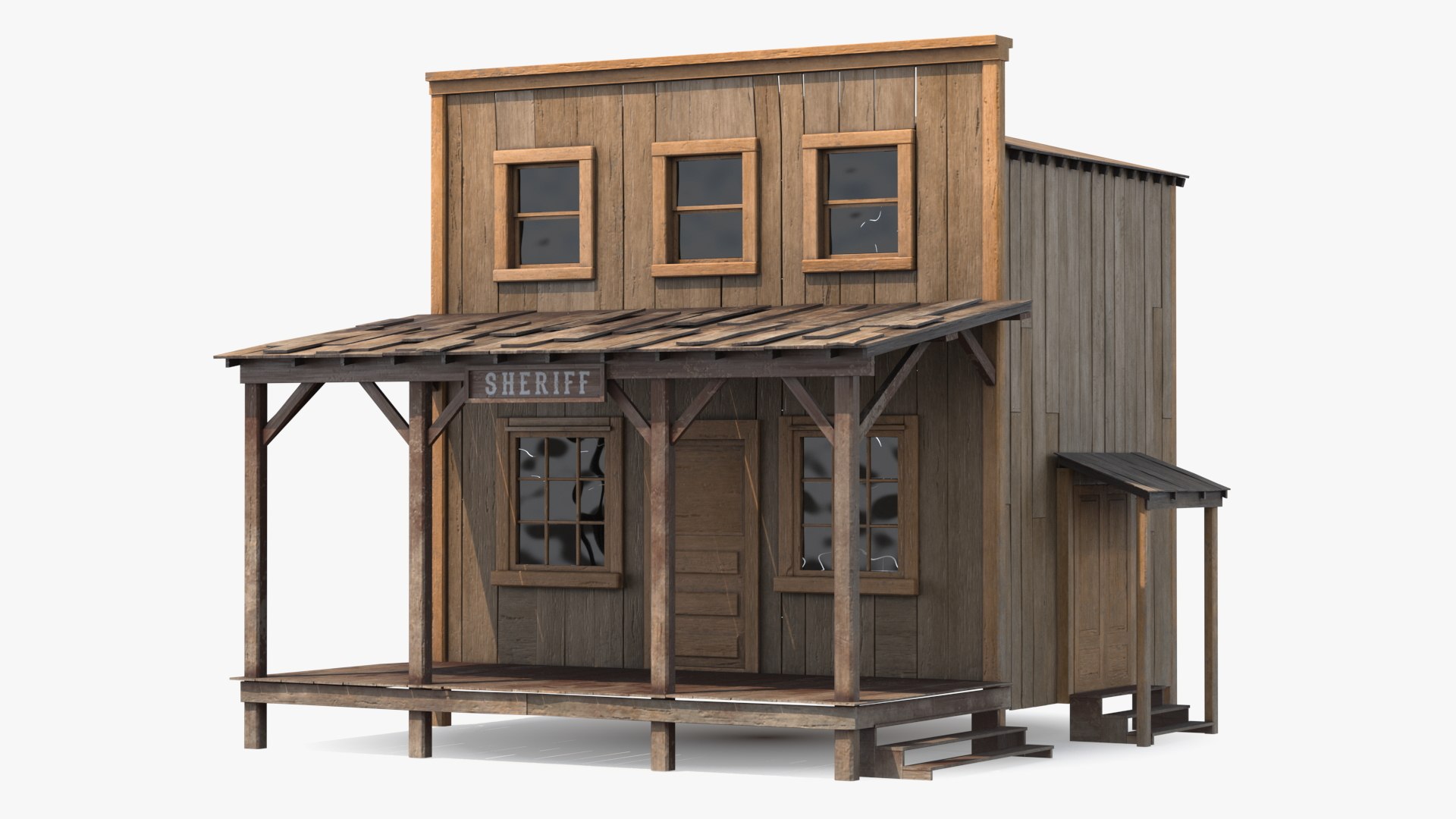 Western Houses Collection 4 3D model preview