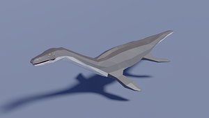 3D Low-poly Plesiosaurus