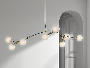 3D Ivy Pendant 8 model