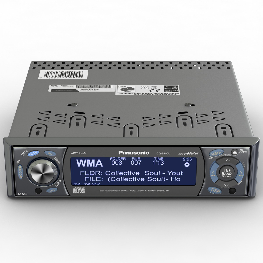 3d car stereo panasonic cq8400 model