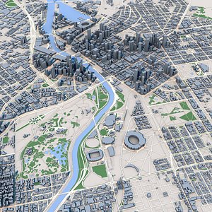 3D model Melbourne City Australia