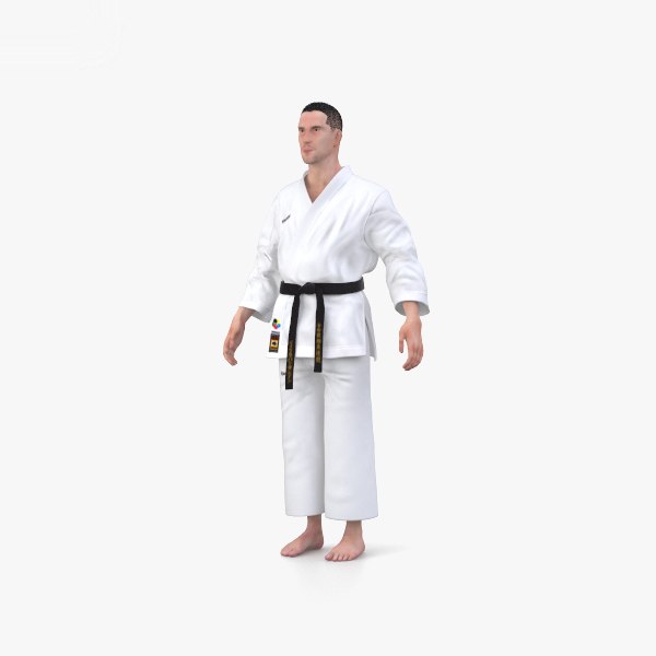 modelo 3d Uniforme de Karate - TurboSquid 1509631