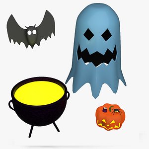 Low poly Halloween collection