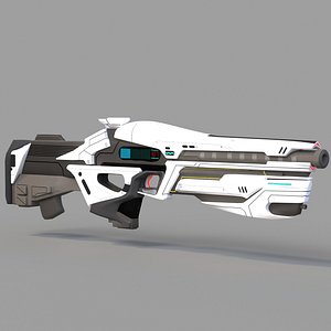 3D Science Fiction Gun 4 model