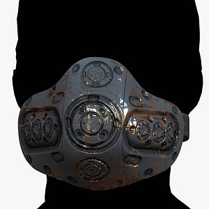 3D Gas mask respirator scifi mode 3D model model