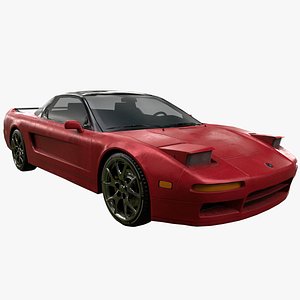 Retro Racing Car 3D model