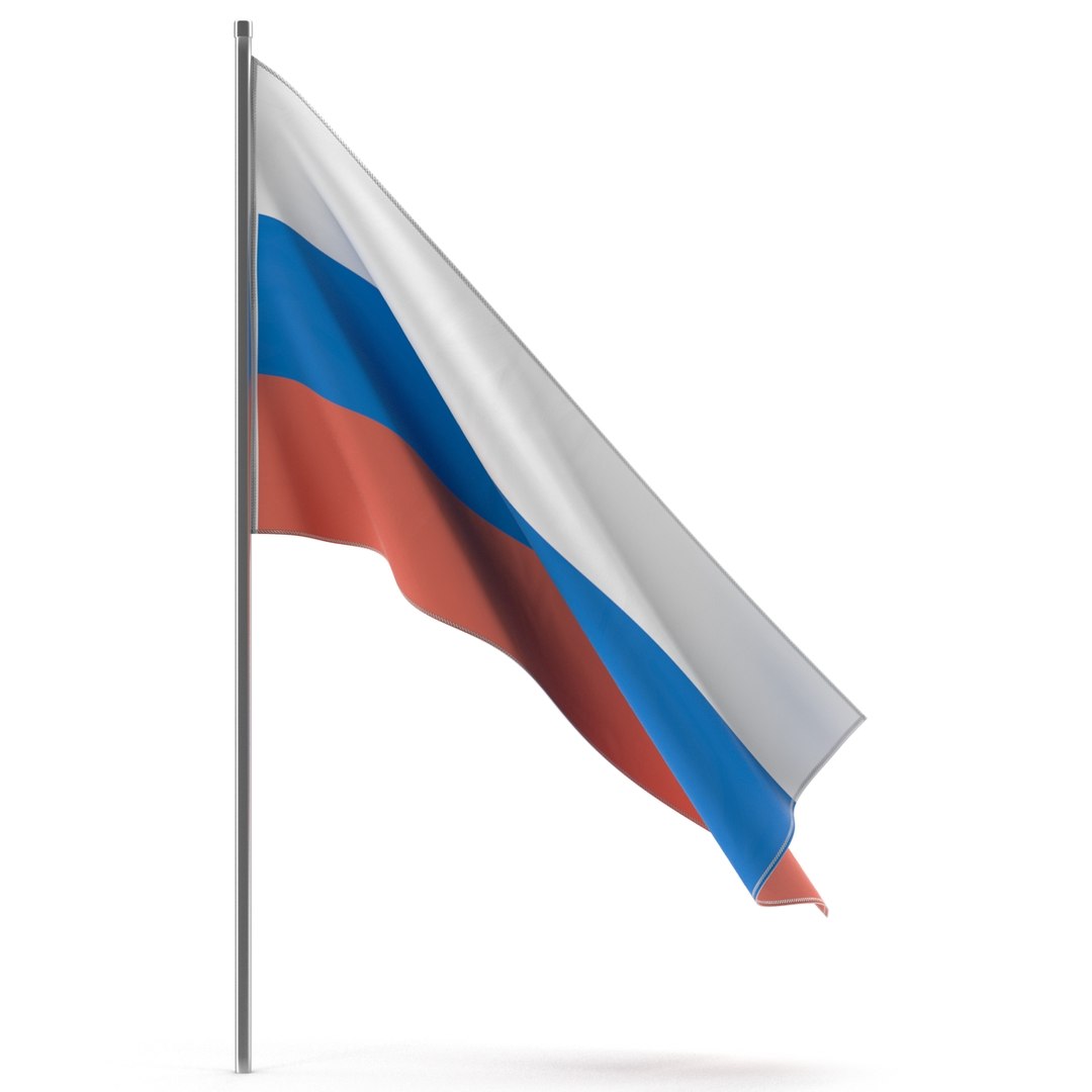Russian Flag 3D model preview