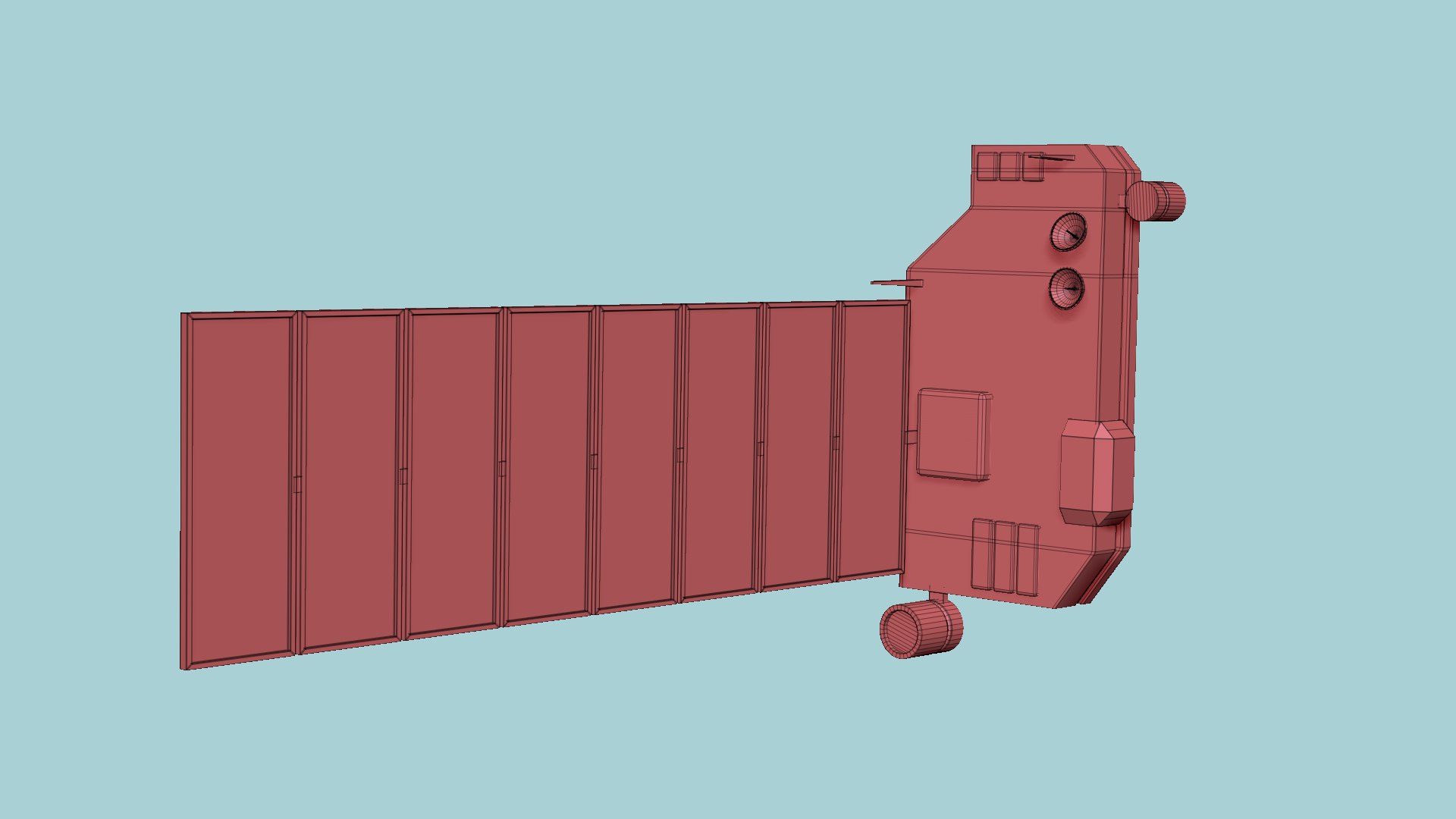 Satellite B02 White Gold - SciFi Space Design Model - TurboSquid 1942283