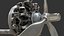 Train d'atterrissage principal et moteur radial du DC-3