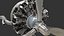 Train d'atterrissage principal et moteur radial du DC-3