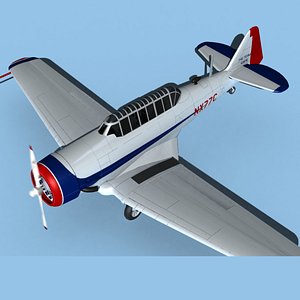 North American T-6 Texan V01 Sport 3D model