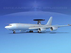 boeing e-3 sentry 3d obj