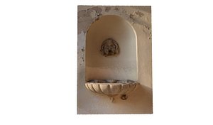 Ancient mural fountain