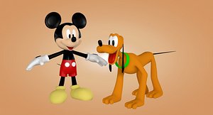 Mickey Mouse and Pluto