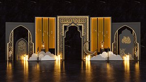 Corporate Ramadan Event Gate Theme 3D model 3D model