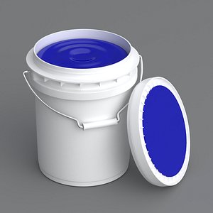 5L paint bucket Blue