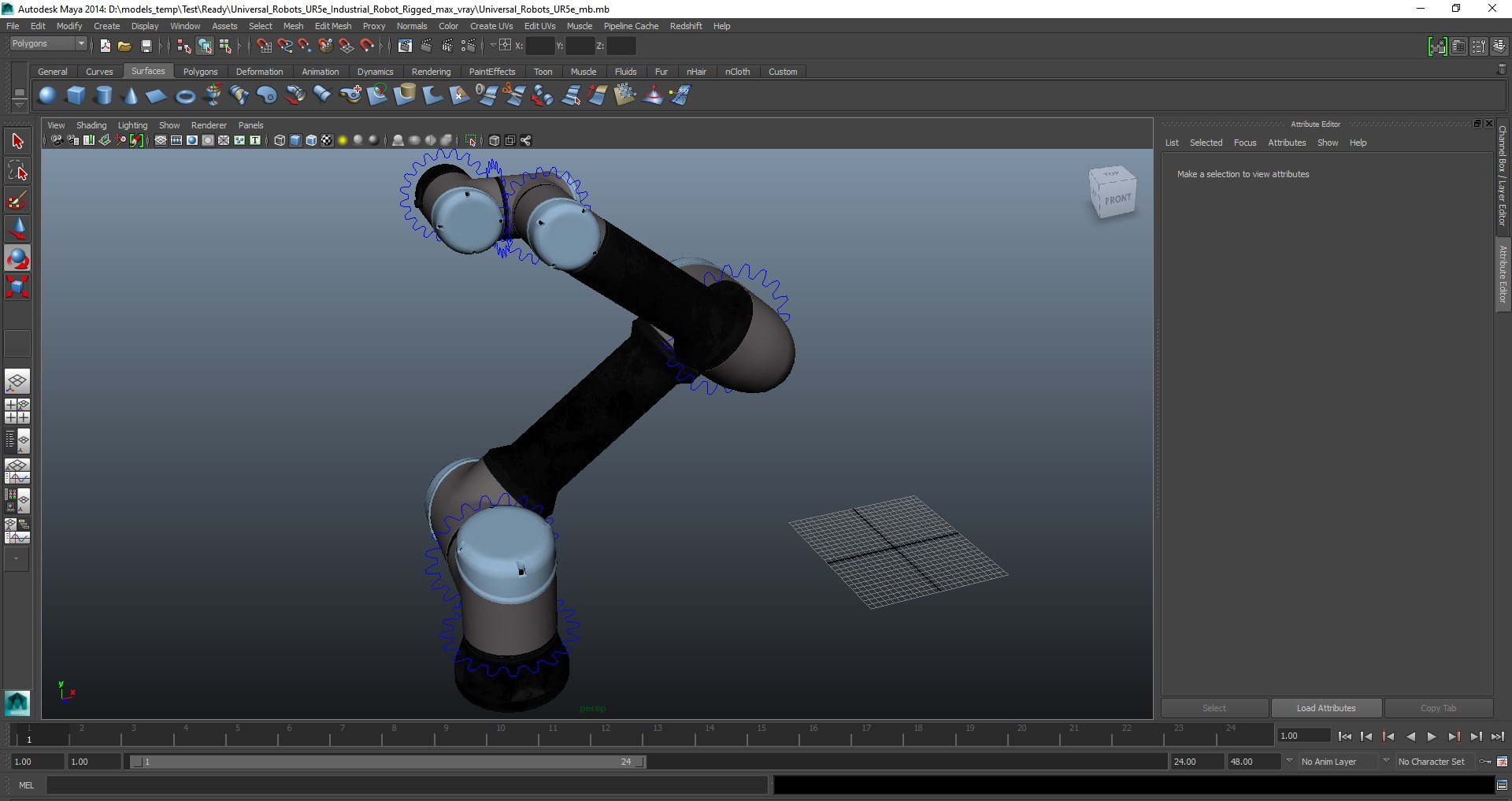 3D Universal Robots UR5e Industrial Robot Rigged For Maya - TurboSquid ...
