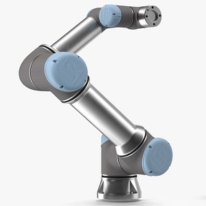 3D Universal Robots UR5e Industrial Robot Rigged for Maya