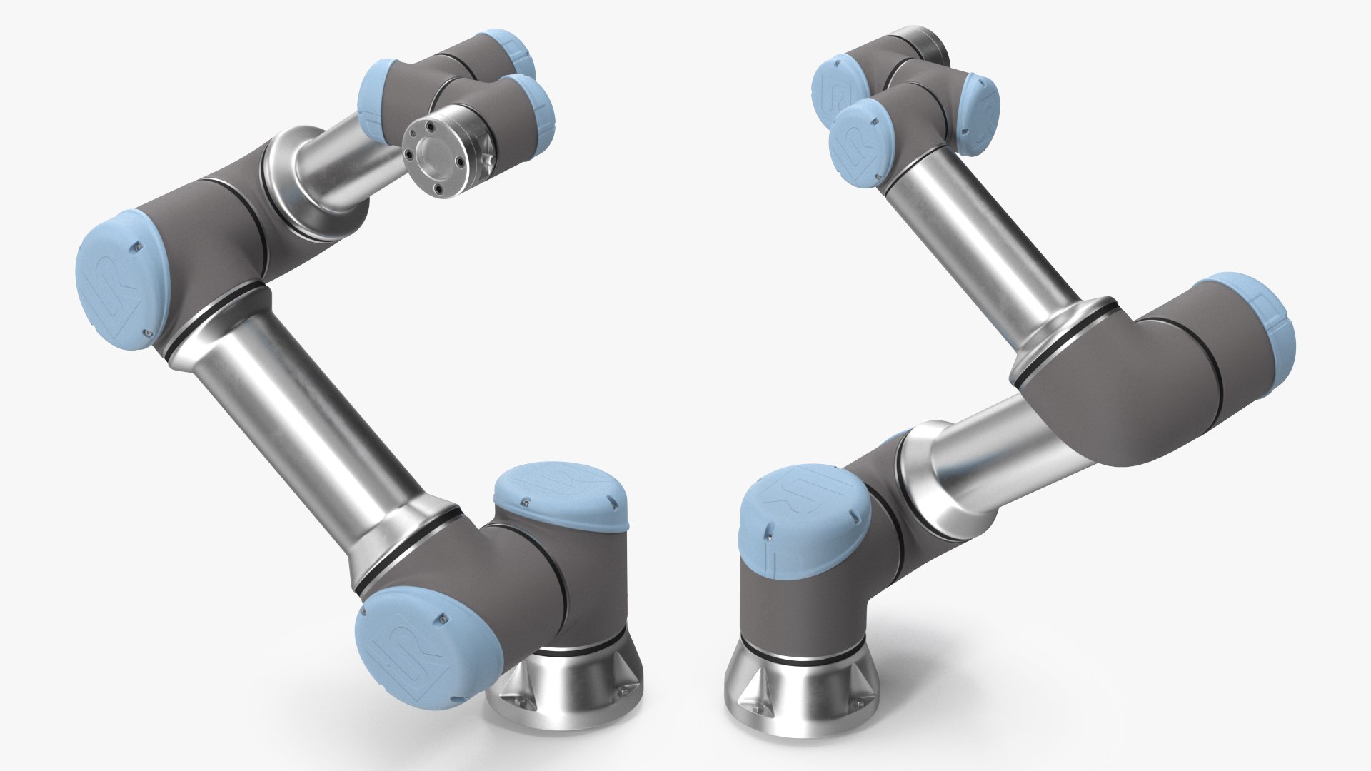 Universal Robots UR5e Industrial Robot Rigged for Maya 3D model preview