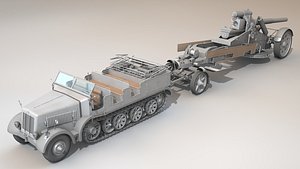 SdKfz8 with 21 cm Morser 18