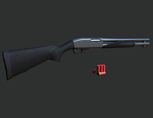 3d remington 870 model