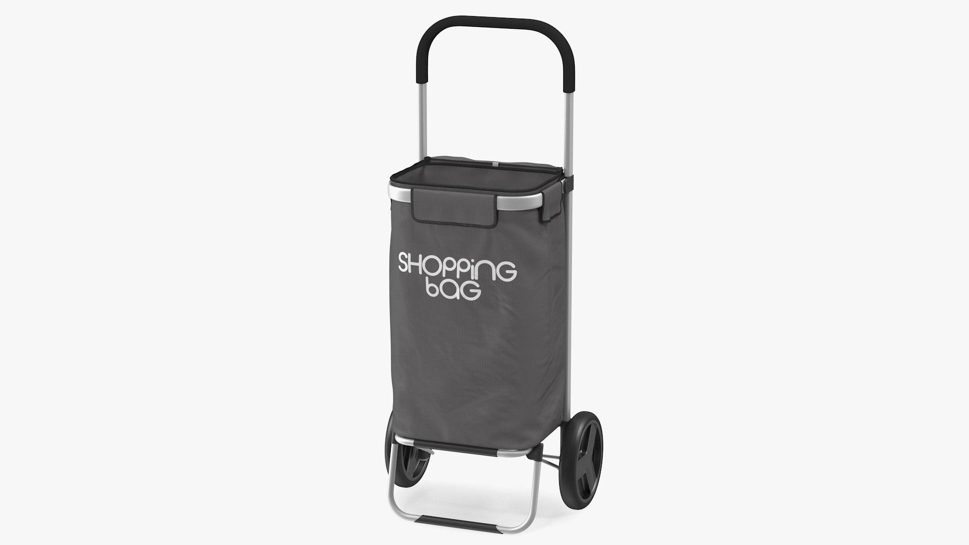 Shopping Trolley Bag with Wheels 3D model preview