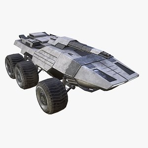 sci-fi infantry fighting vehicle 3D model