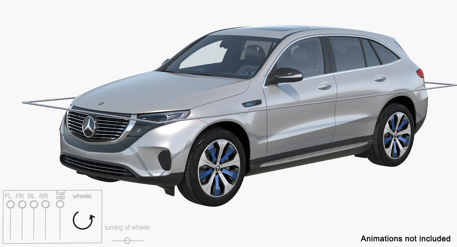 Mercedes Benz Eqc Rigged 3D Model TurboSquid 1414098