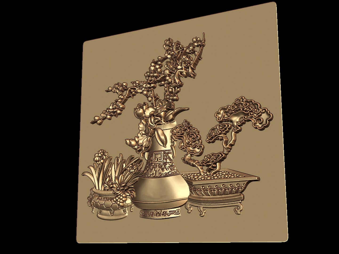 Stl Cnc Router Engraving 3d Model